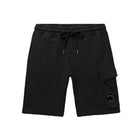 CP Company MSB021A Jog Cargo Shorts - 999 Black - Escape Menswear