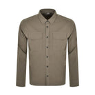 CP Company MSH157A Long Sleeve Shirt - 339 Lead Grey - Escape Menswear