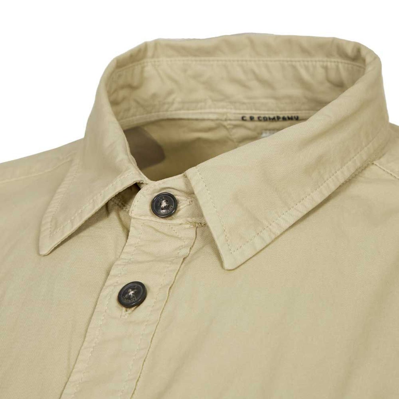 CP Company MSH157A LS Shirts - 118 Pelican - Escape Menswear