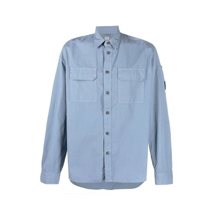 CP Company MSH157A LS Shirts - 843 Infty Blu - Escape Menswear