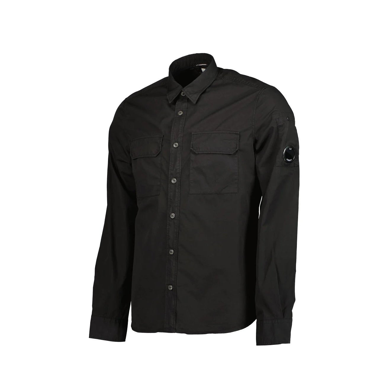 CP Company MSH157A LS Shirts - 999 Black - Escape Menswear