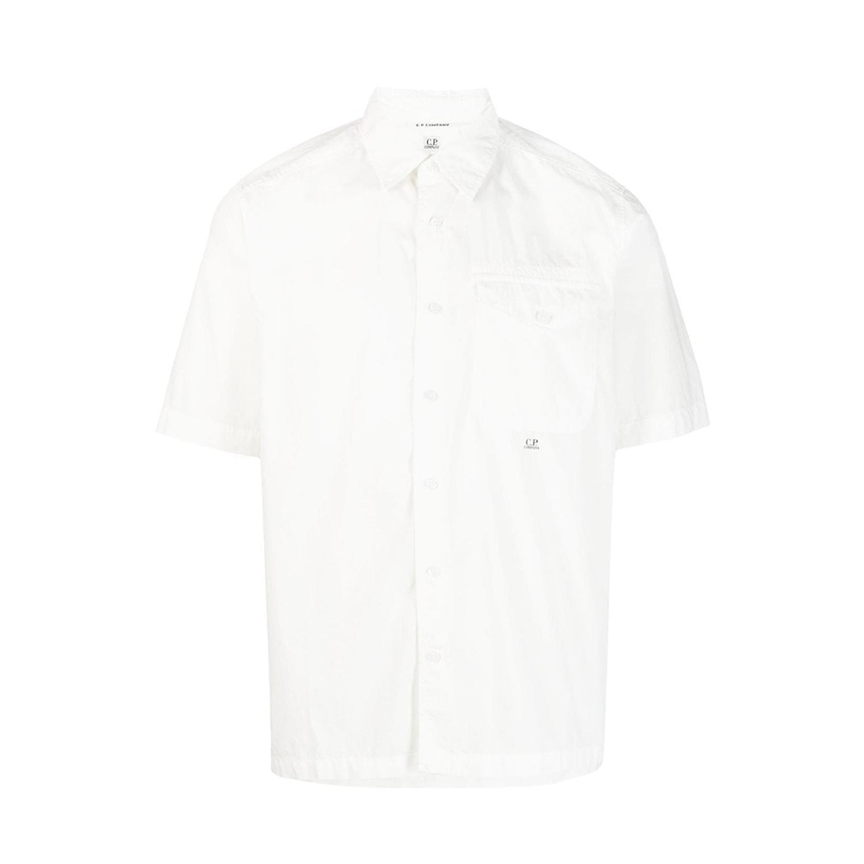 CP Company MSH354A SS Shirt - 103 White - Escape Menswear