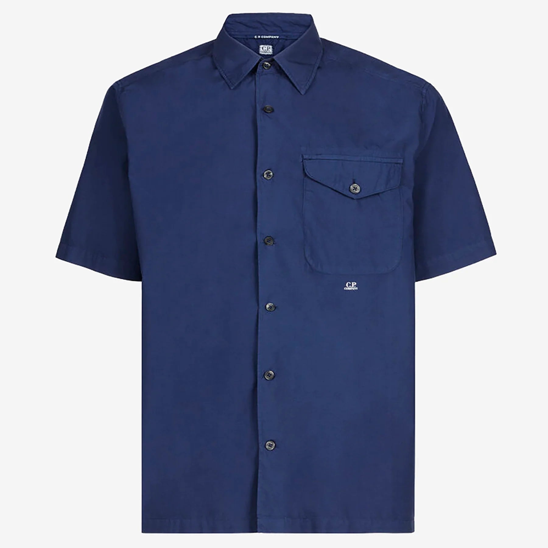 CP Company MSH354A SS Shirt - 868 Mediev Blue - Escape Menswear