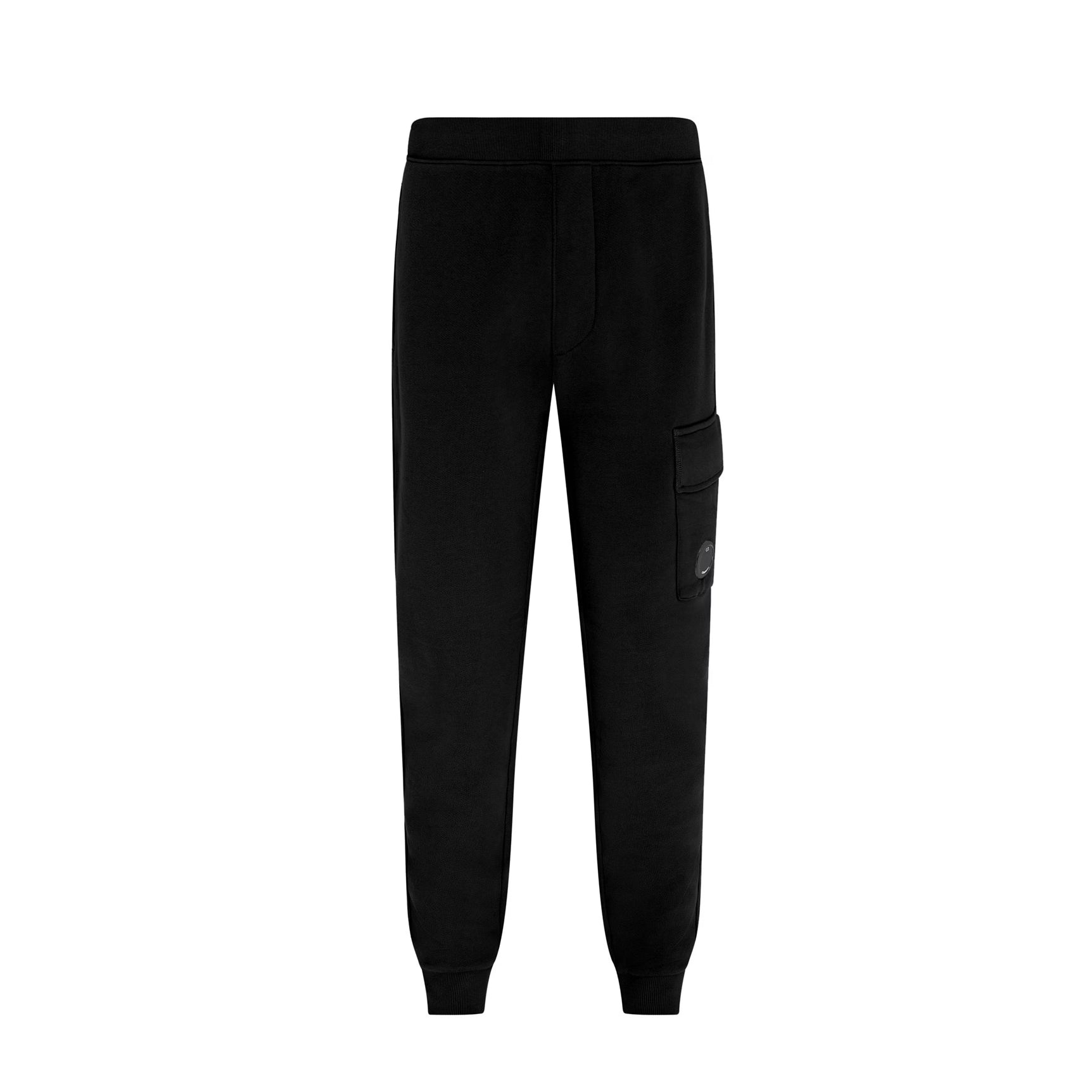 CP Company MSP042A Lens Joggers - 999 Black - Escape Menswear