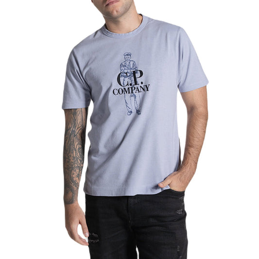 CP Company MTS261A British Sailor T-Shirt - 750 Cosmic Sky - Escape Menswear