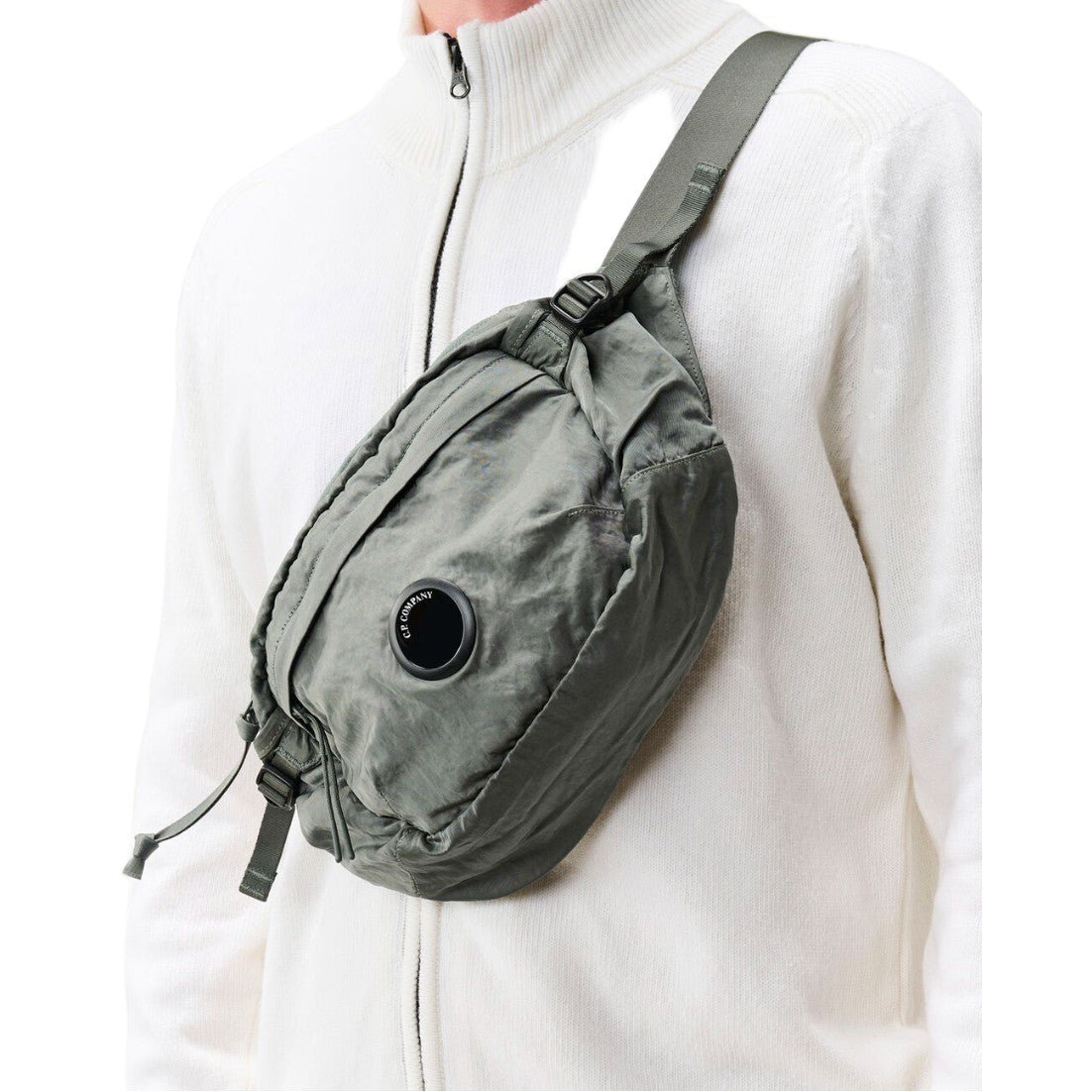 CP Company Nylon B Lens Waist Bag - 950 Castor Grey - Escape Menswear