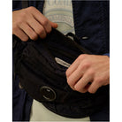 CP Company Nylon B Lens Waist Bag - 999 Black - Escape Menswear