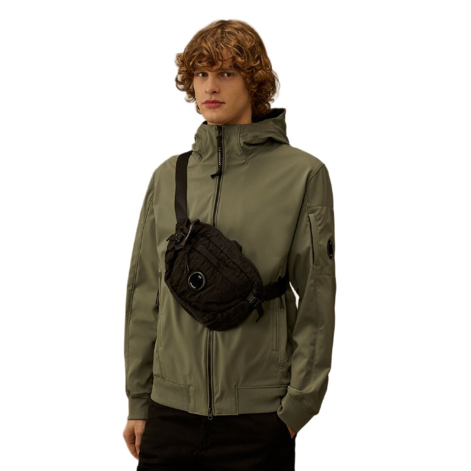 CP Company Nylon B Waist Bag - 999 Black - Escape Menswear