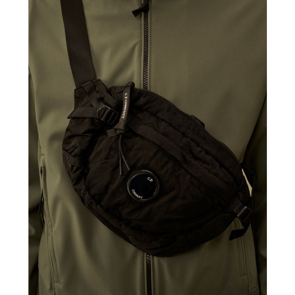 CP Company Nylon B Waist Bag - 999 Black - Escape Menswear