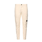 CP Company Satin Stretch Cargo Pants - 114 Frozen White - Escape Menswear