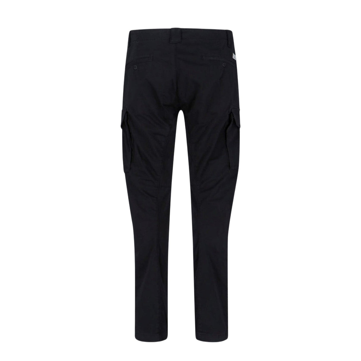 CP Company Satin Stretch Cargo Pants - 999 Black - Escape Menswear