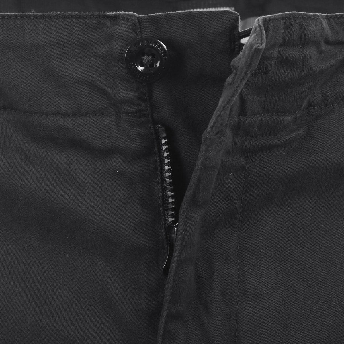 CP Company Satin Stretch Cargo Pants - 999 Black - Escape Menswear