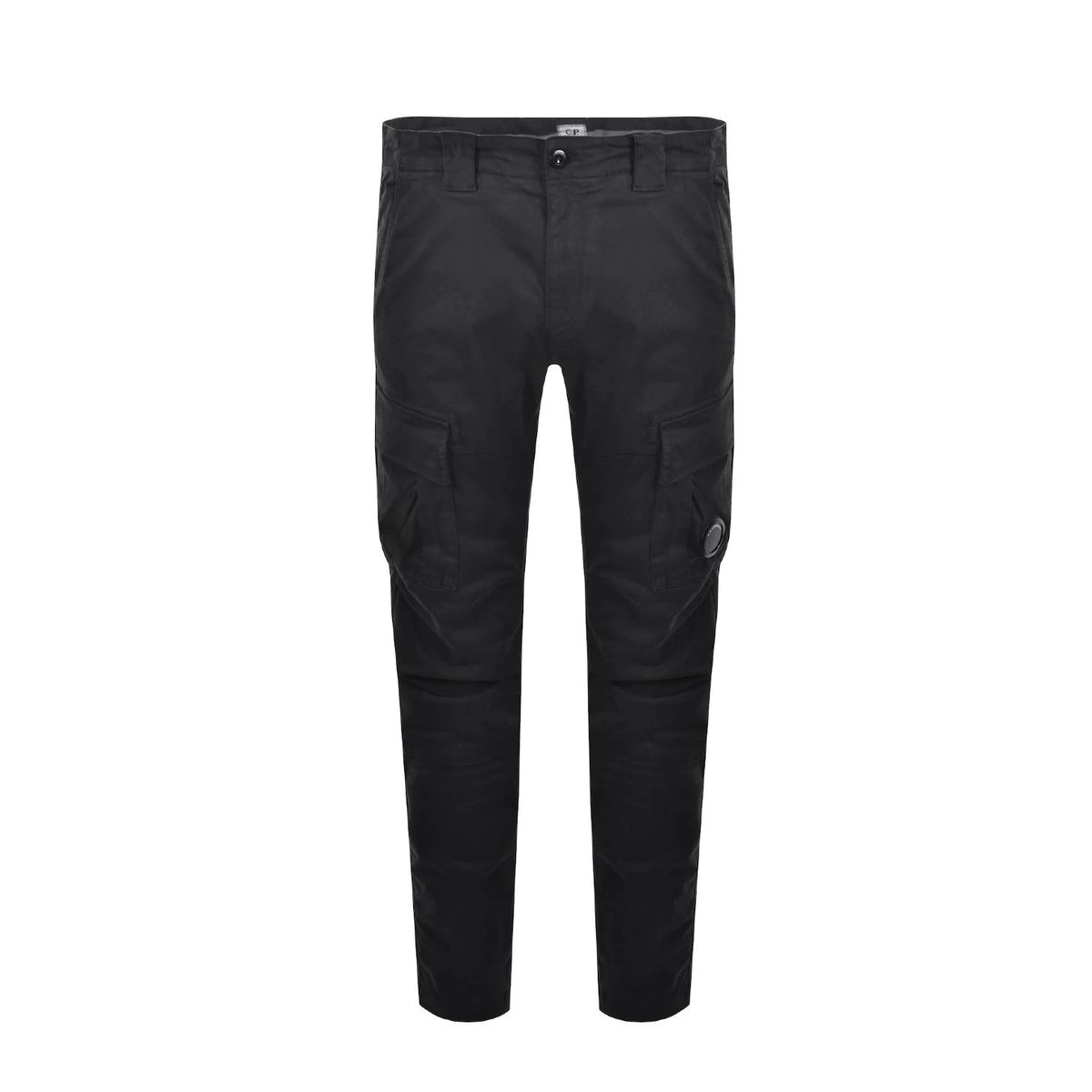 CP Company Satin Stretch Cargo Pants - 999 Black - Escape Menswear
