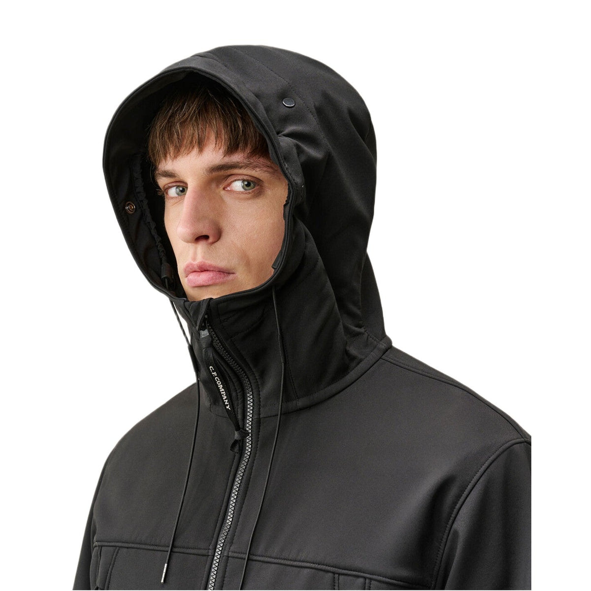 C.P. Company Shell-R Goggle Jacket - 999 Black - Escape Menswear