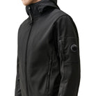 C.P. Company Shell-R Lens Hooded Jacket - 999 Black - Escape Menswear