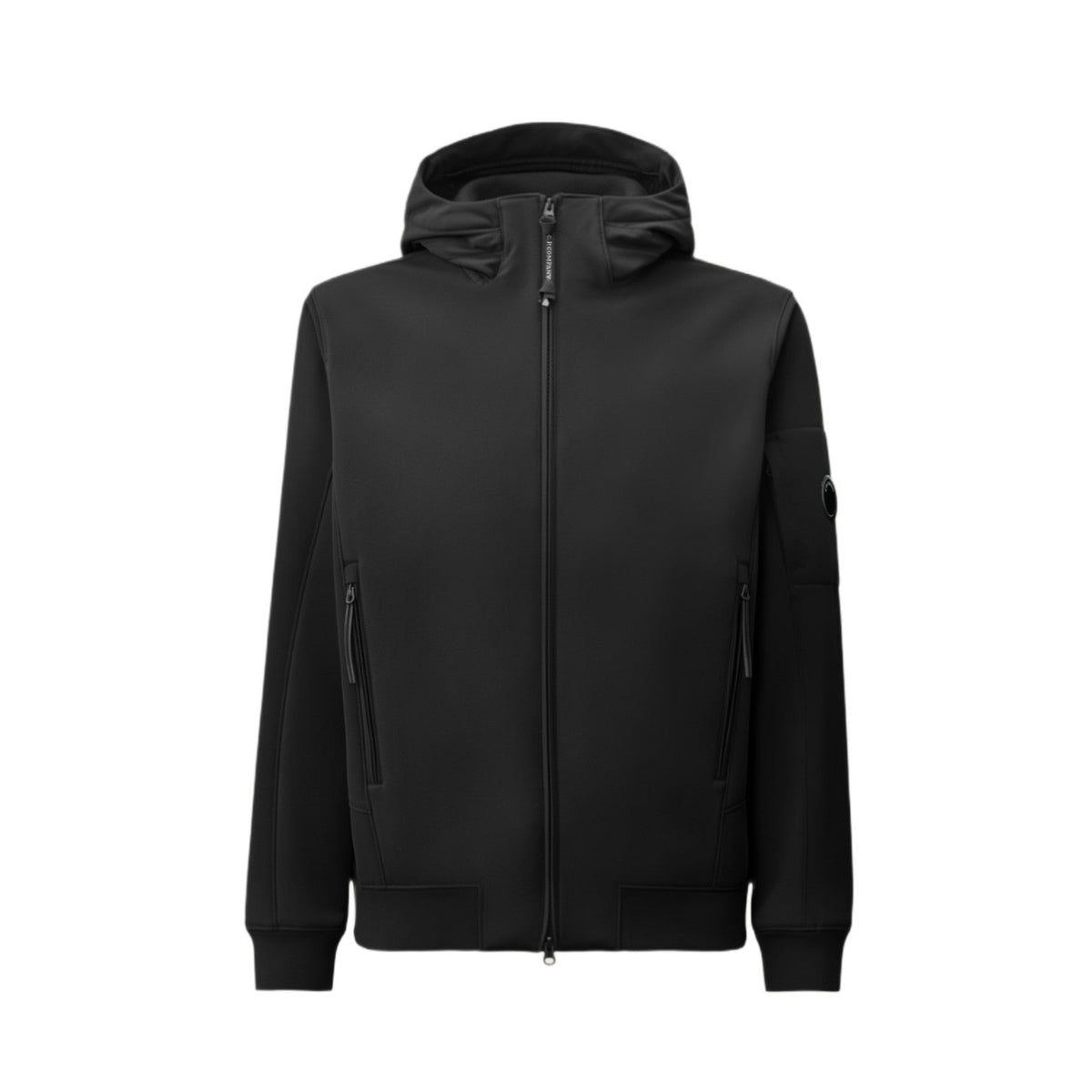 C.P. Company Shell-R Lens Hooded Jacket - 999 Black - Escape Menswear
