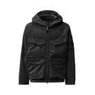 C.P. Company Shell-R Padded Lens Jacket - 999 Black - Escape Menswear