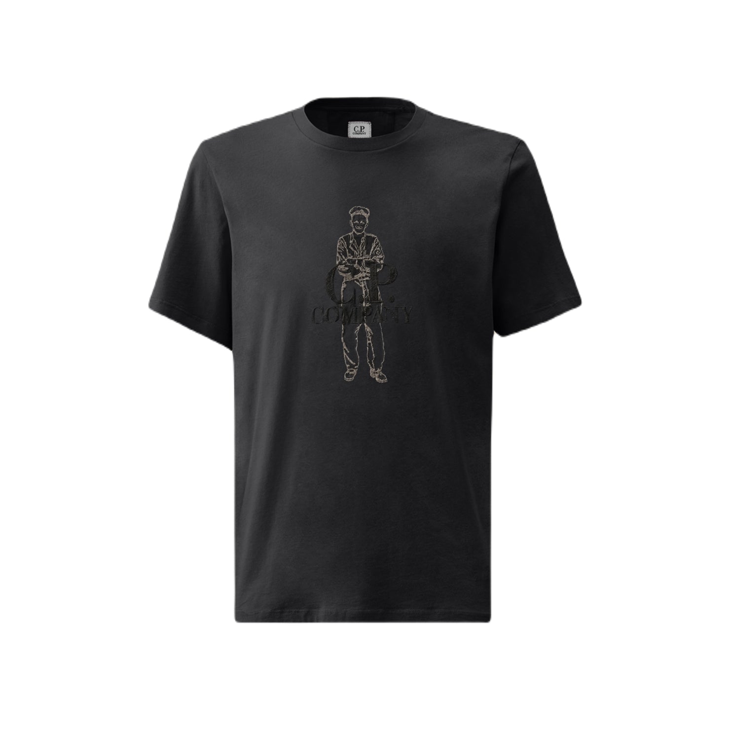 C.P. Company Short Sleeve Jersey T-Shirts - 888 Total Eclipse - Escape Menswear