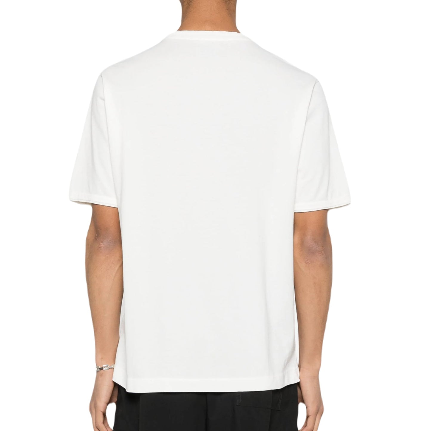 C.P. Company S/S Tacting Piquet T-Shirt - 103 Gauze White - Escape Menswear