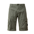 CP Company Stretch Cargo Shorts - 809 Silver Blue - Escape Menswear