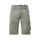 CP Company Stretch Cargo Shorts - 809 Silver Blue - Escape Menswear