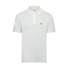 CP Company Stretch Piquet Point Collar Polo Shirt - 103 Gauze White - Escape Menswear