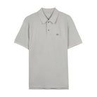 CP Company Stretch Piquet Point Collar Polo Shirt - 904 Dove Grey - Escape Menswear