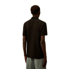 CP Company Stretch Piquet Point Collar Polo Shirt - 999 Black - Escape Menswear