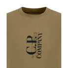 CP Company Vertical Logo T-Shirt - 356 Rock Beige - Escape Menswear