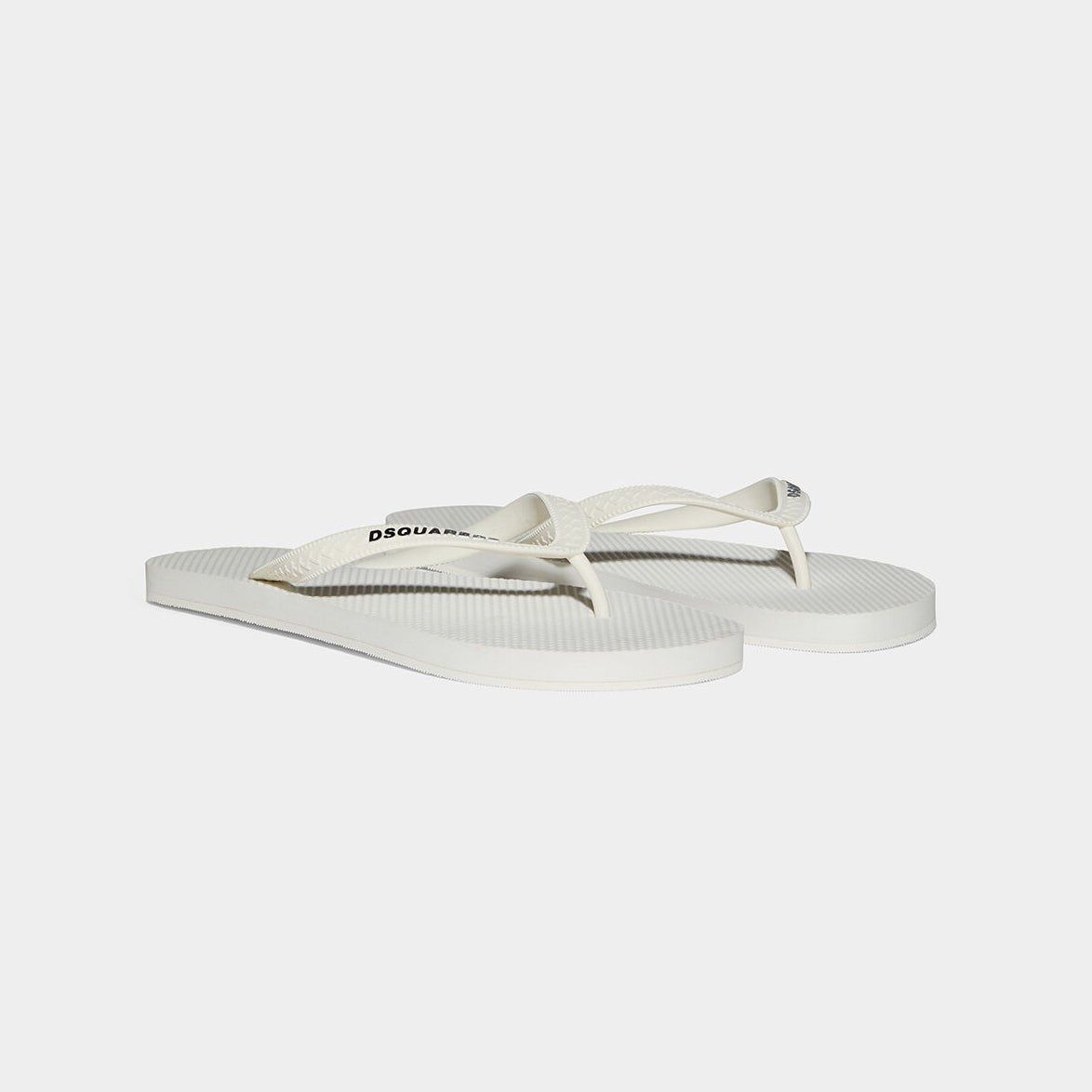 DSquared FFM0001 Flip Flops - 1062 White - Escape Menswear