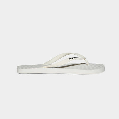 DSquared FFM0001 Flip Flops - 1062 White - Escape Menswear