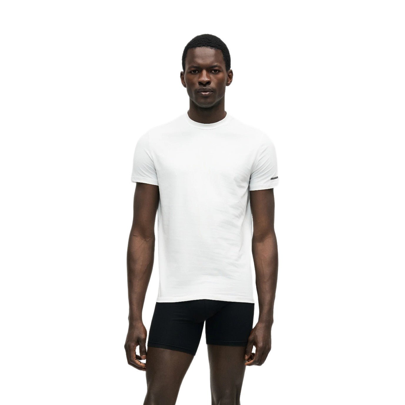 DSquared2 Basic Twin Pack T-Shirt - White/Black - Escape Menswear
