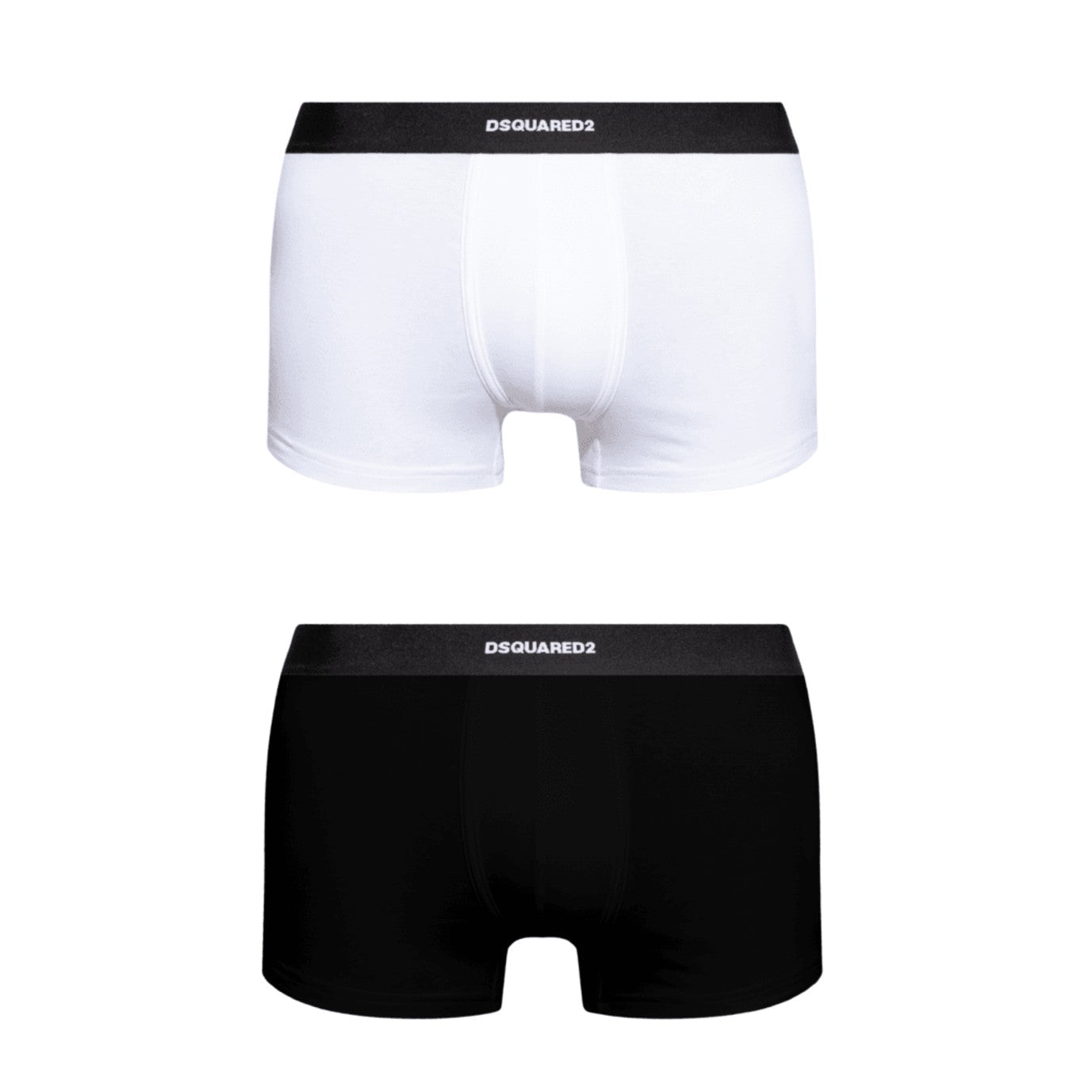 DSquared2 Basic Twin Pack Trunk - White/Black - Escape Menswear
