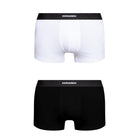 DSquared2 Basic Twin Pack Trunk - White/Black - Escape Menswear