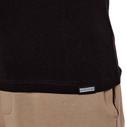 DSquared2 D9M205720 Round Neck T-Shirt - Black - Escape Menswear