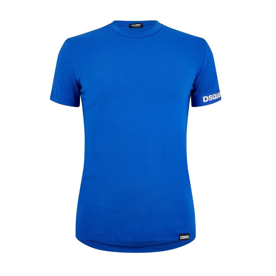DSquared2 D9M3S5460 Round Neck T-Shirt - 430 Blue - Escape Menswear