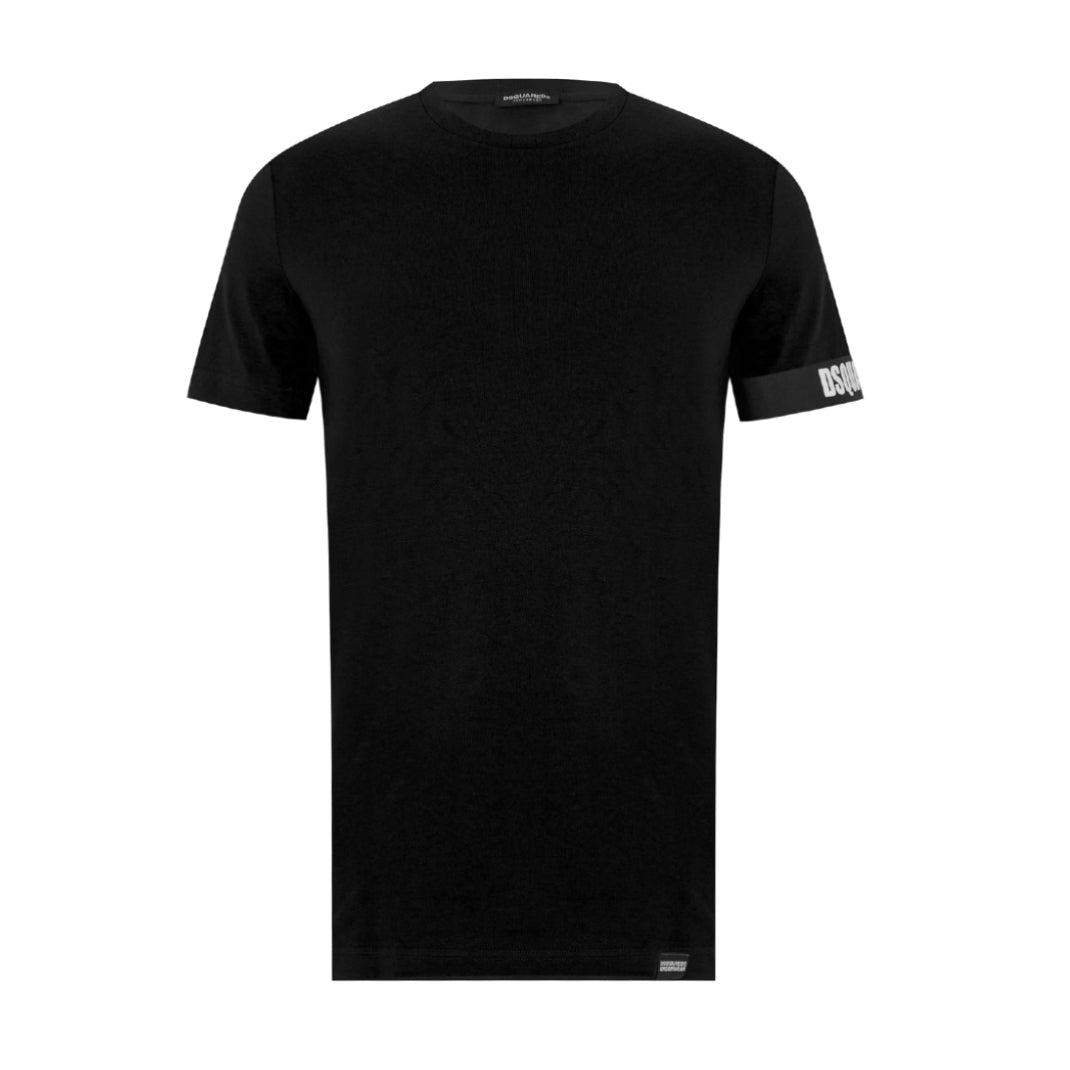 DSquared2 Round Neck T-Shirt - 001 Black - Escape Menswear