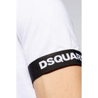 DSquared2 Round Neck T-Shirt - 100 White - Escape Menswear