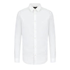 Emporio Armani 8N1C09 L/S Shirt - 100 White - Escape Menswear