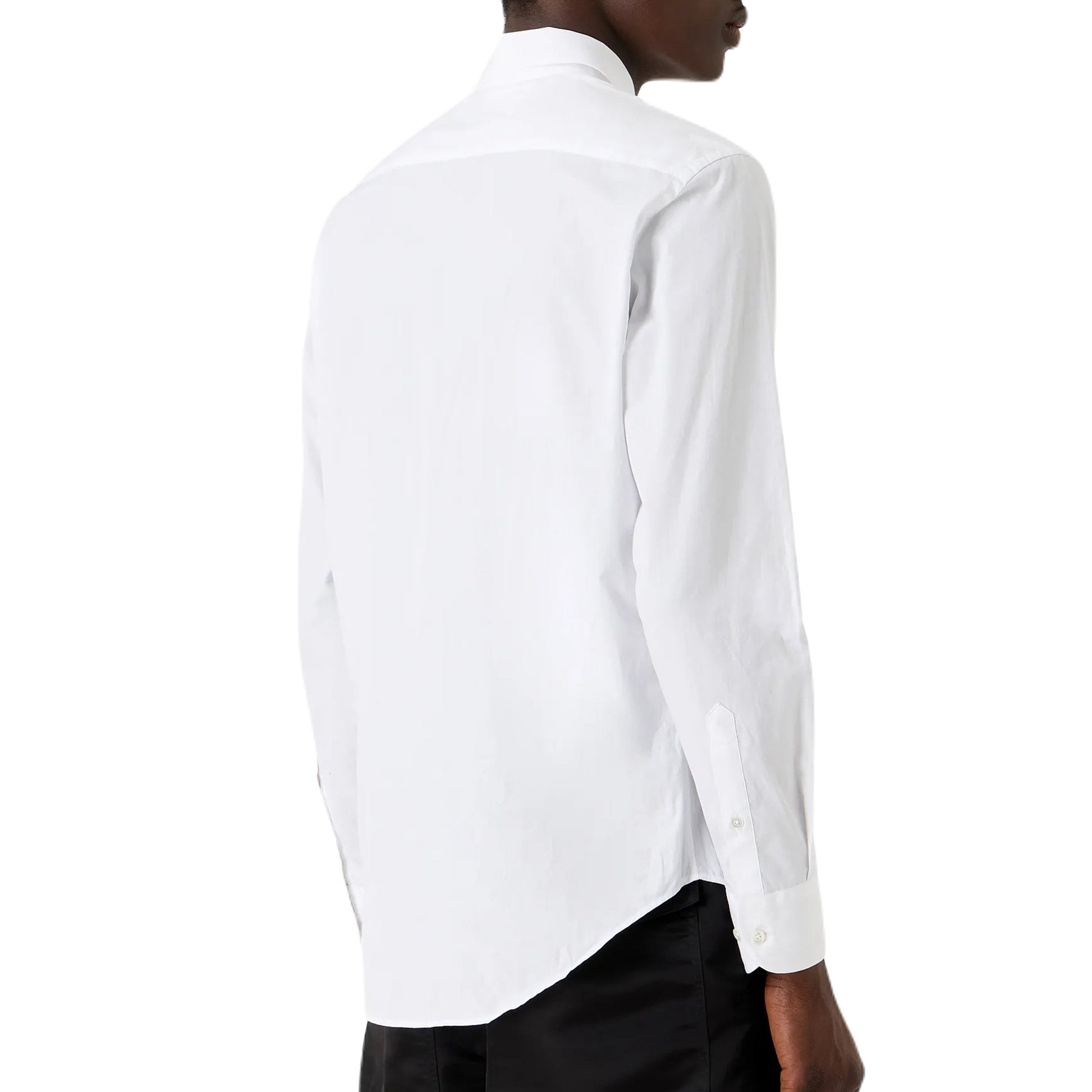 Emporio Armani 8N1C09 L/S Shirt - 100 White - Escape Menswear