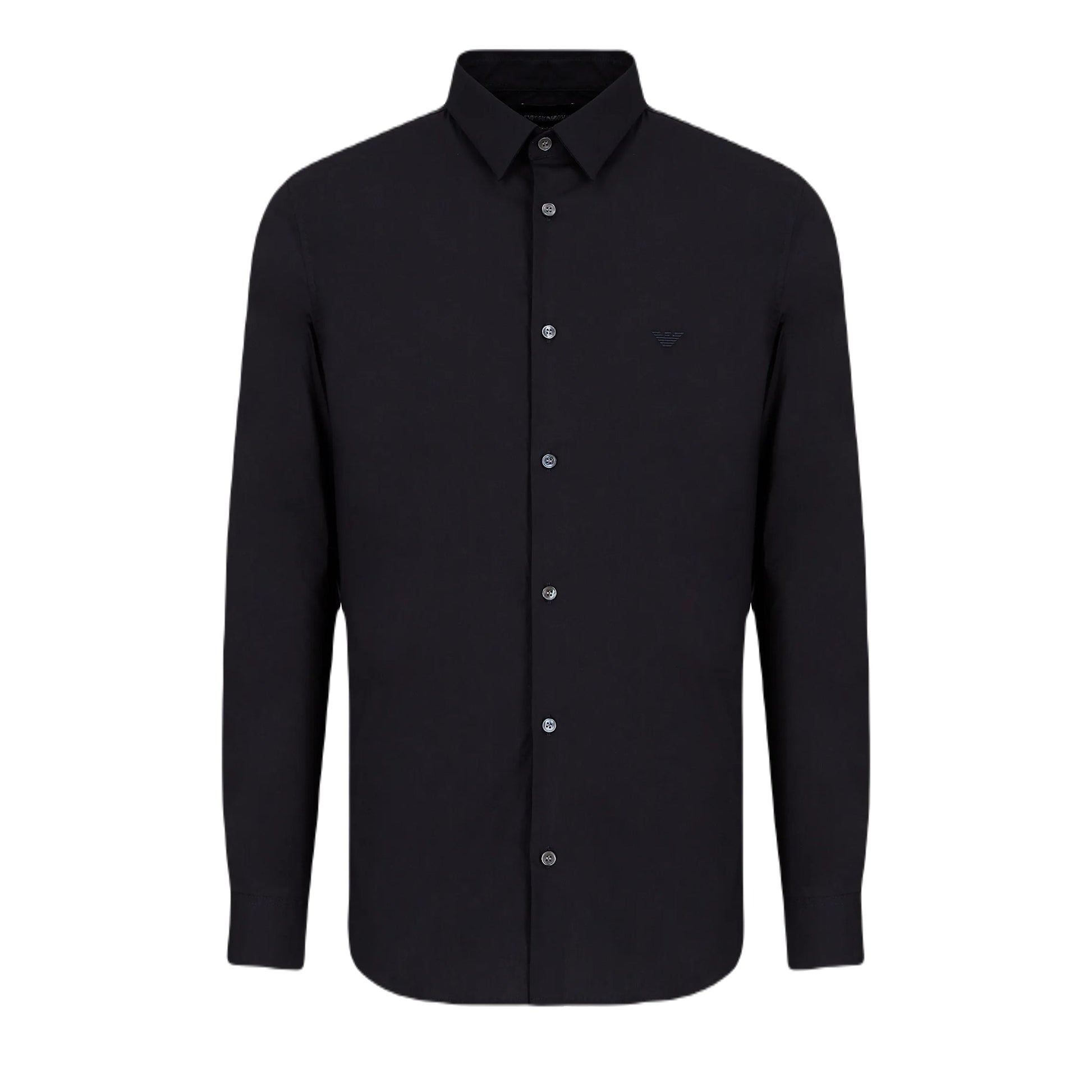 Emporio Armani 8N1C09 L/S Shirt - 934 Navy - Escape Menswear