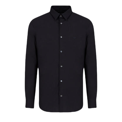 Emporio Armani 8N1C09 L/S Shirt - 934 Navy - Escape Menswear