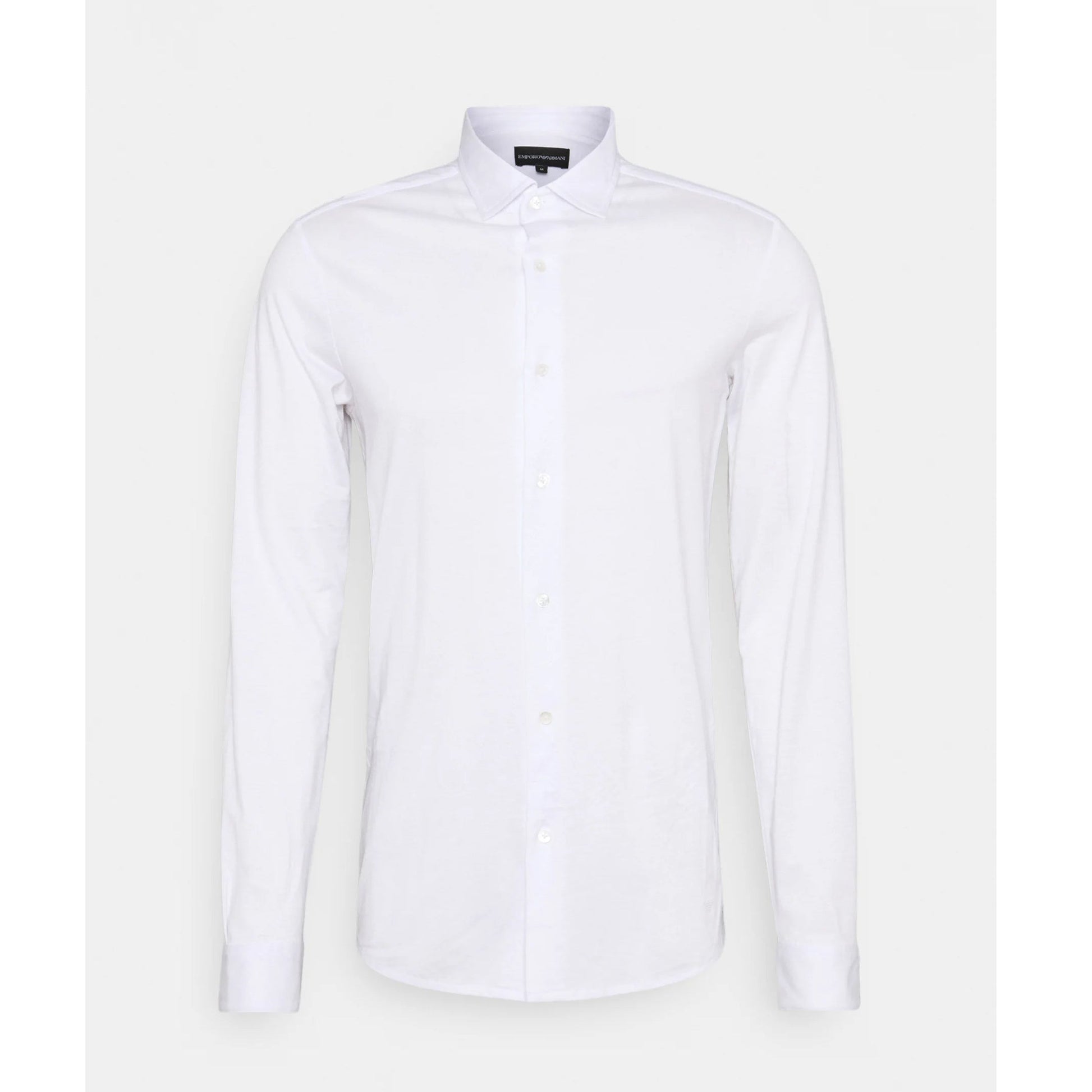 Emporio Armani 8N1CG1 L/S Shirt - 100 White - Escape Menswear