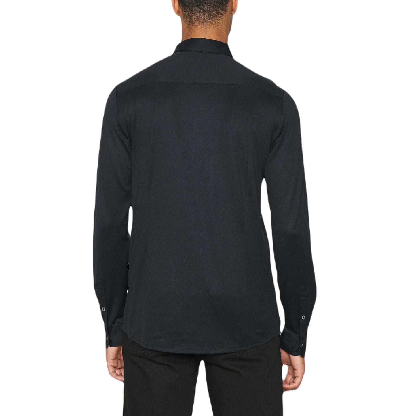 Emporio Armani 8N1CG1 L/S Shirt - 920 Navy - Escape Menswear