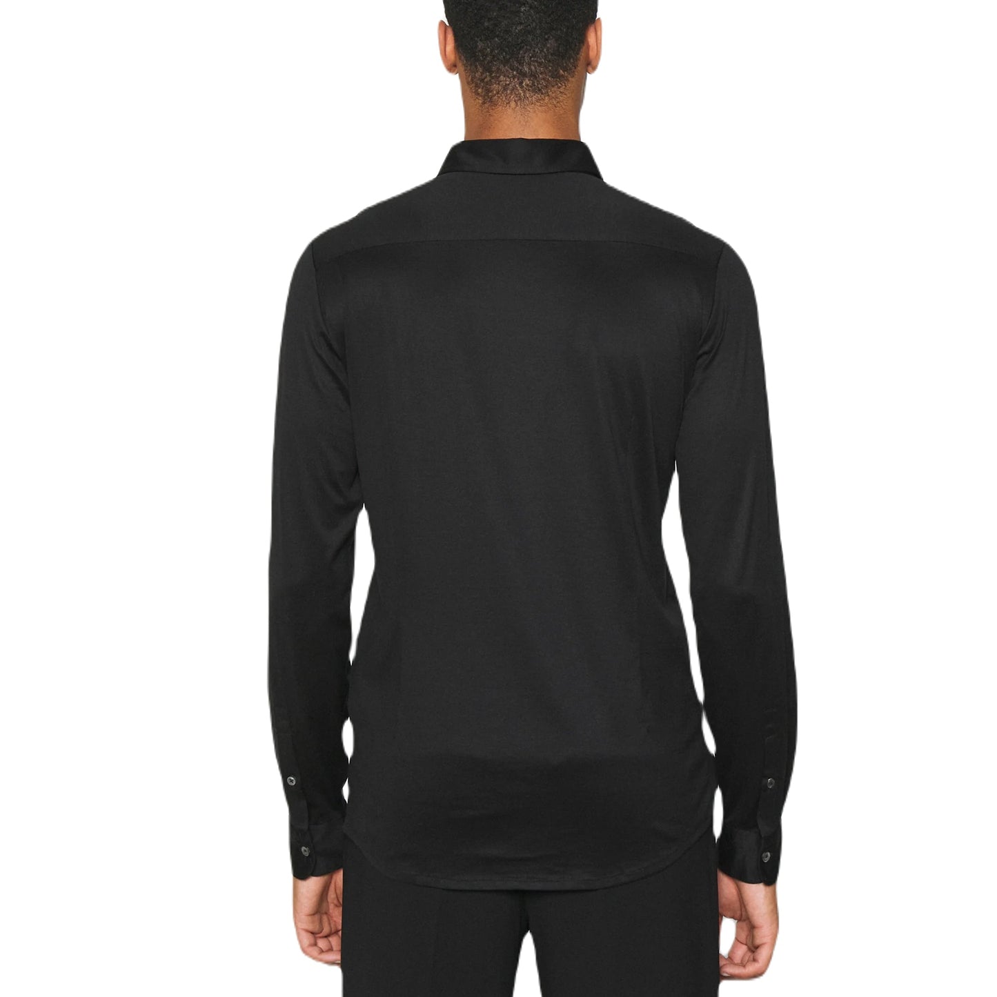 Emporio Armani 8N1CG1 L/S Shirt - 999 Black - Escape Menswear