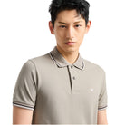 Emporio Armani 8N1FB3 Pique Tip Polo Shirt - 643 Beige - Escape Menswear
