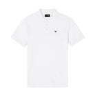 Emporio Armani 8N1FQ2 Mercerised Polo Shirt - 100 White - Escape Menswear
