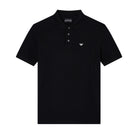 Emporio Armani 8N1FQ2 Mercerised Polo Shirt - 999 Black - Escape Menswear