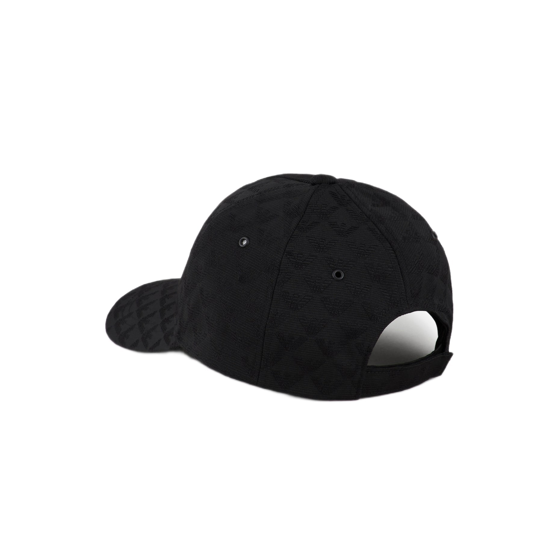 Emporio Armani All - Over Eagle Jacquared Cap - 020 Black - Escape Menswear