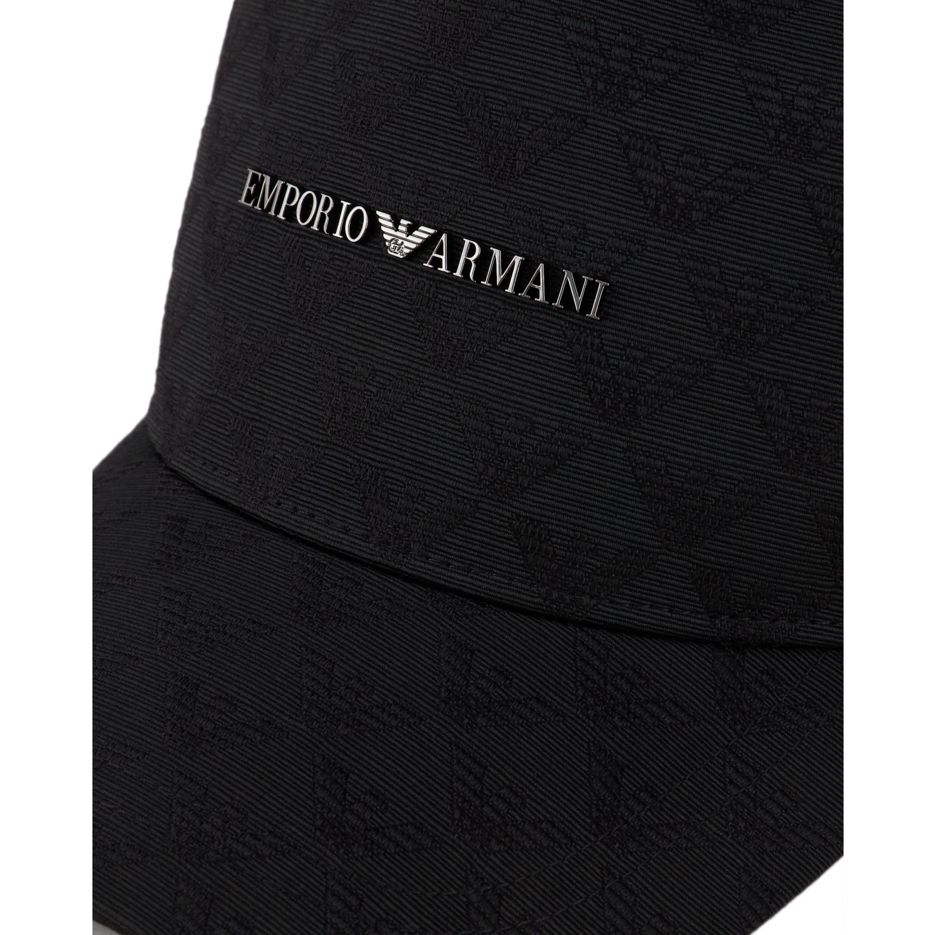 Emporio Armani All - Over Eagle Jacquared Cap - 020 Black - Escape Menswear